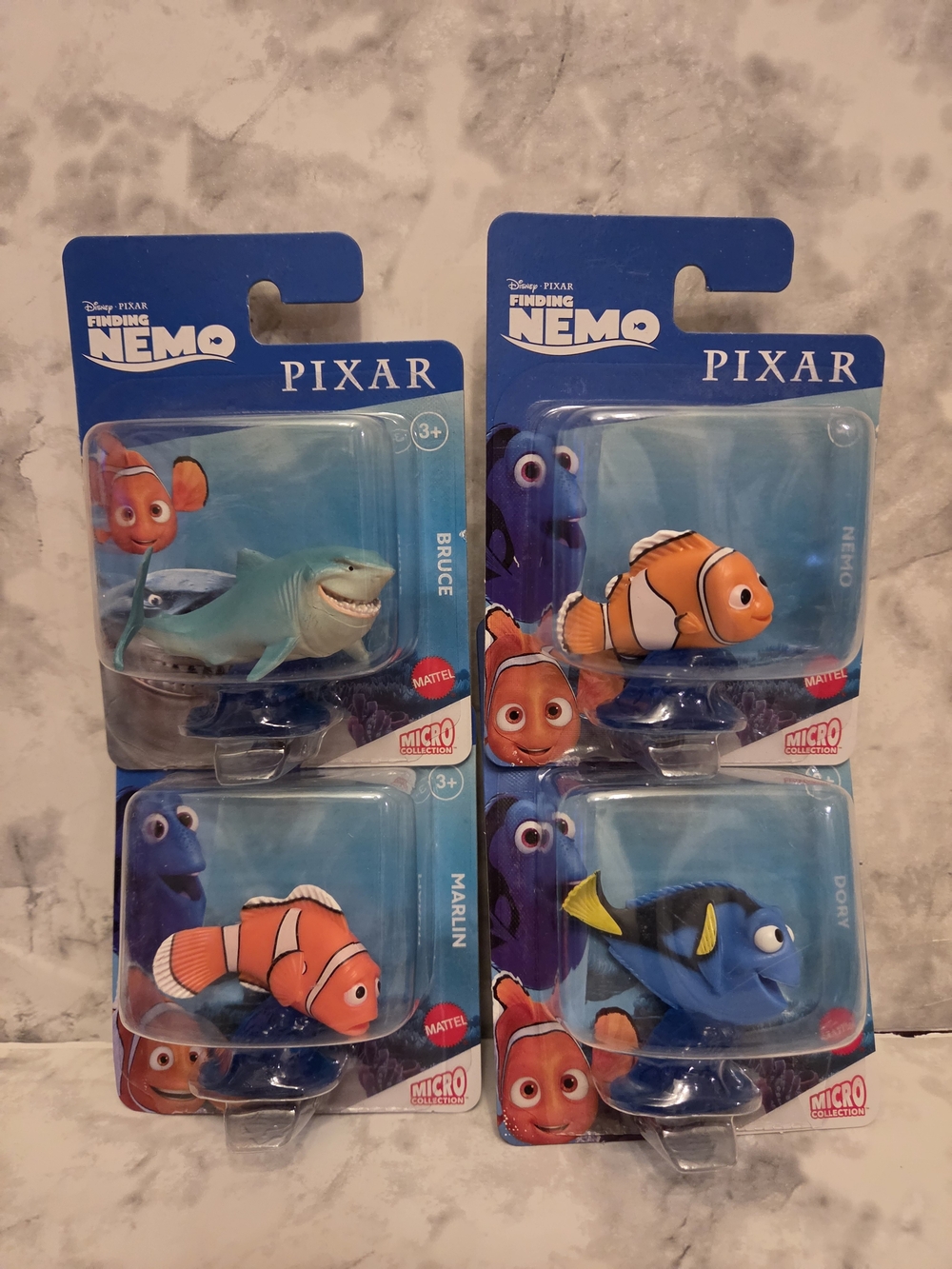 Disney Finding Nemo & Dory Micro Figures - Orange, Blue, Yellow, White